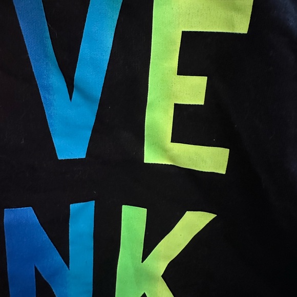 Victoria’s Secret PINK Black LOVE PINK Zippered Tote Beach Bag - Picture 6 of 7